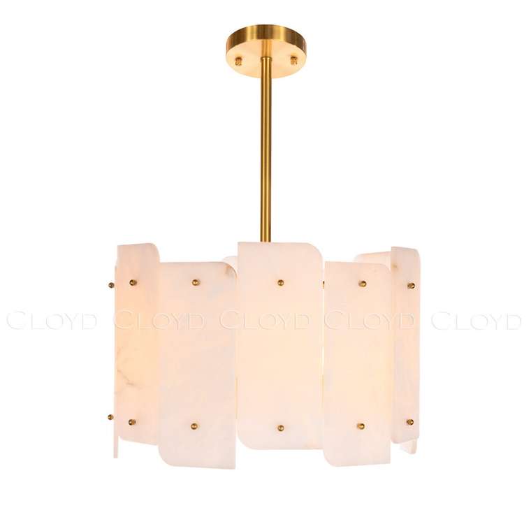 Люстра Cloyd HERCULANUM-C C5 / ?50 см - алебастр - латунь