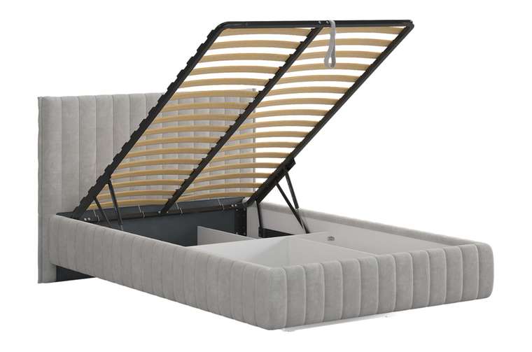 Кровать Твикс 120х200 без основания серого цвета