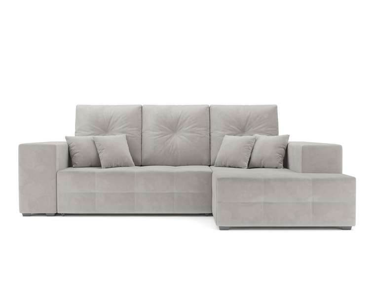 Угловой диван-кровать Монреаль светло-бежевого цвета правый угол