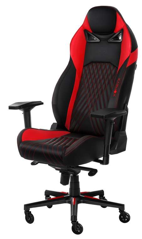 Премиум игровое кресло Gladiator черно-красного цвета