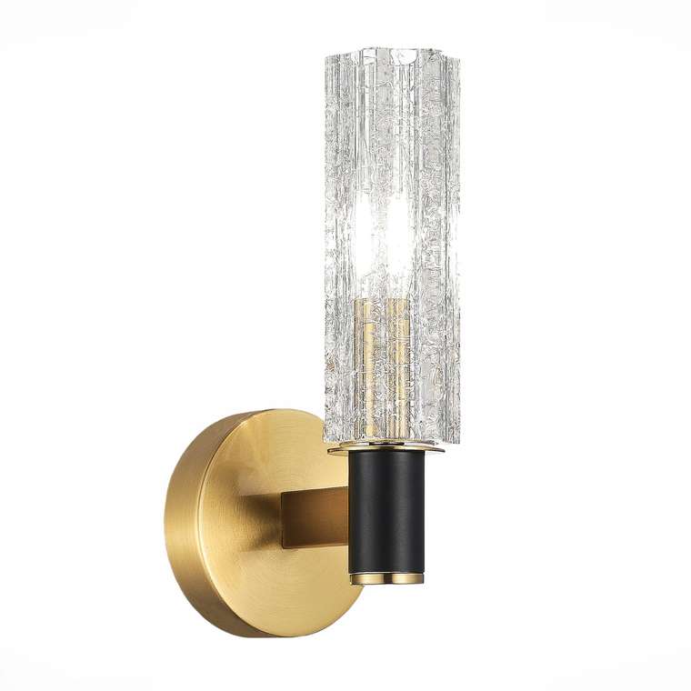 Бра ST-Luce Латунь/Кракелированное стекло E14 1*40W CASALI