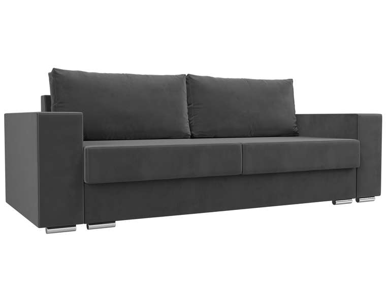 Прямой диван-кровать Исланд серого цвета