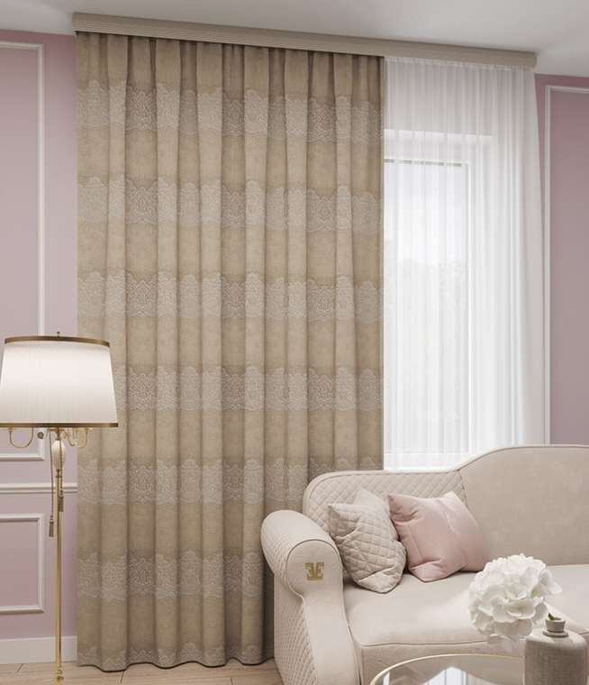 портьера Амелия 180х280 золото