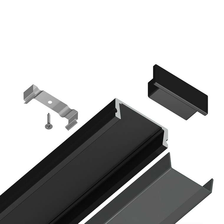 Профиль для светодиодной ленты Ambrella Alum Profile GP1700BK/BK