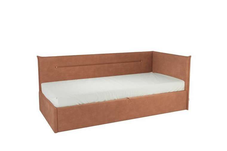 Кровать Альба 90х200 персикового цвета с подъемным механизмом