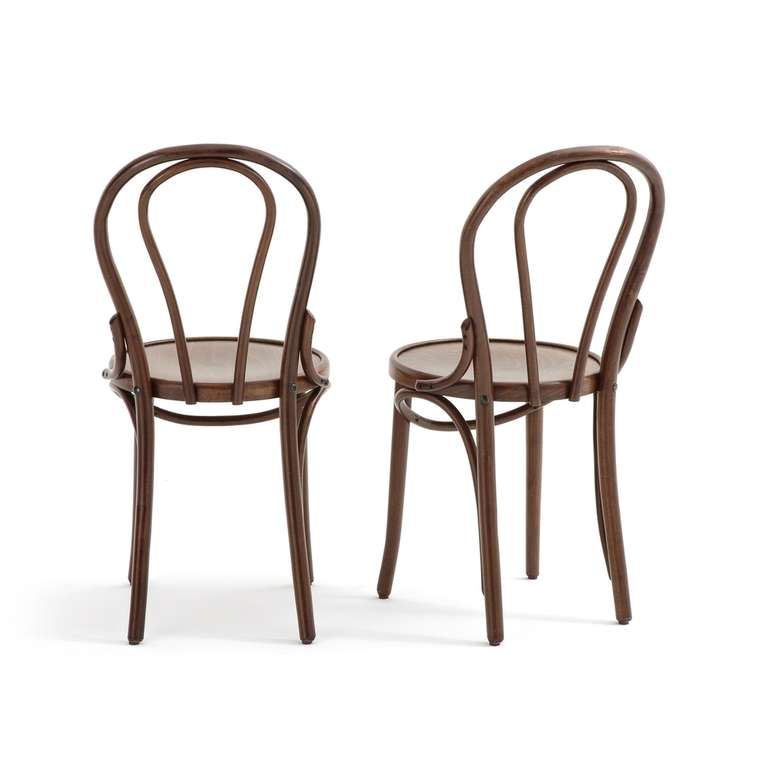 Комплект из двух высоких стульев Bistro коричневого цвета