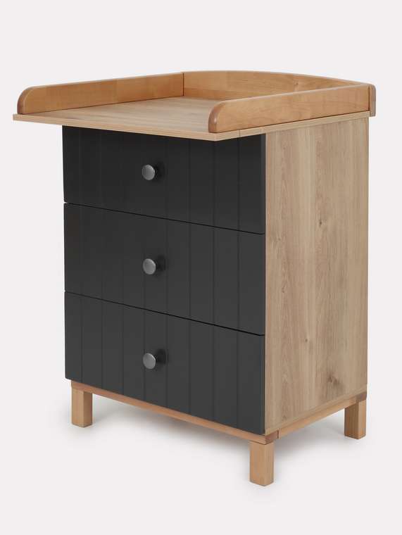 Пеленальный комод Bamboo серо-коричневого цвета