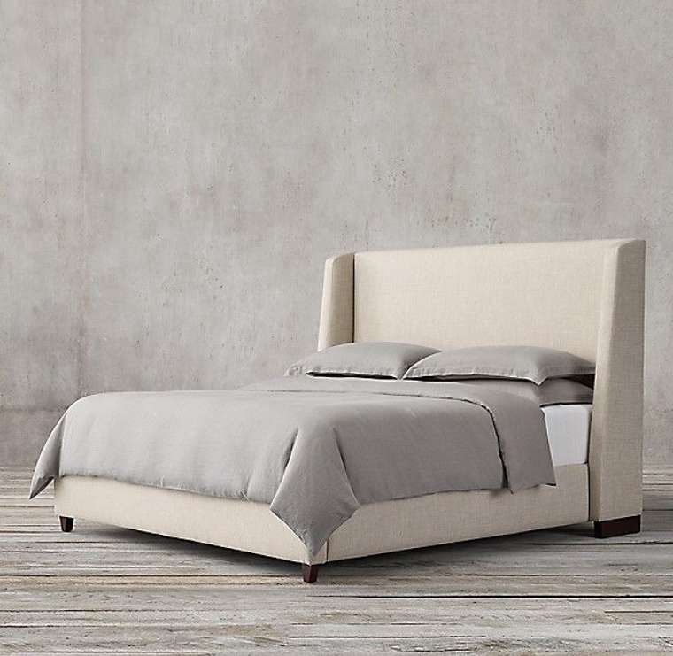 Кровать Belmont 140x200 бежевого цвета
