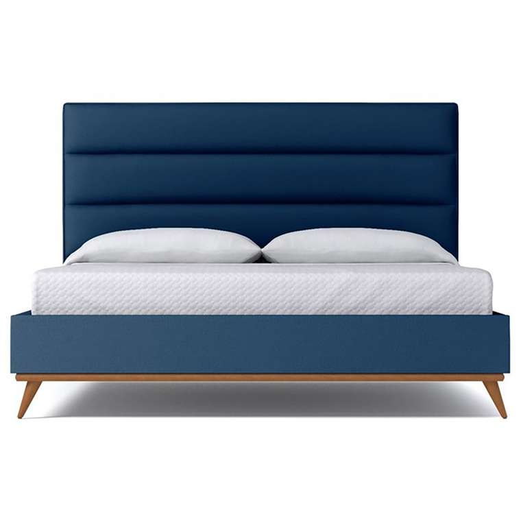 Кровать Cooper Blueberry синего цвета 180х200
