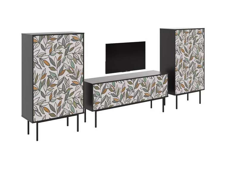 Композиция Boho Color 5 с корпусом черного цвета