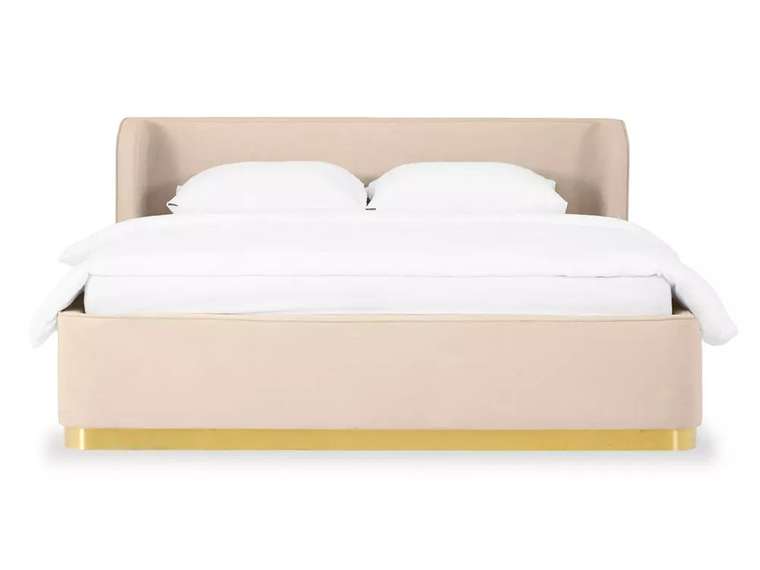 Кровать Vibe 160х200 бежевого цвета с подъемным механизмом