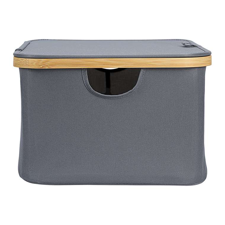 Корзина для белья Neat Low серого цвета