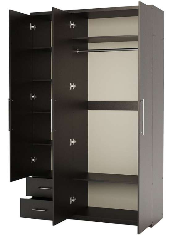 Шкаф трехдверный Мелодия МКЯ-32/1 90х60 венге