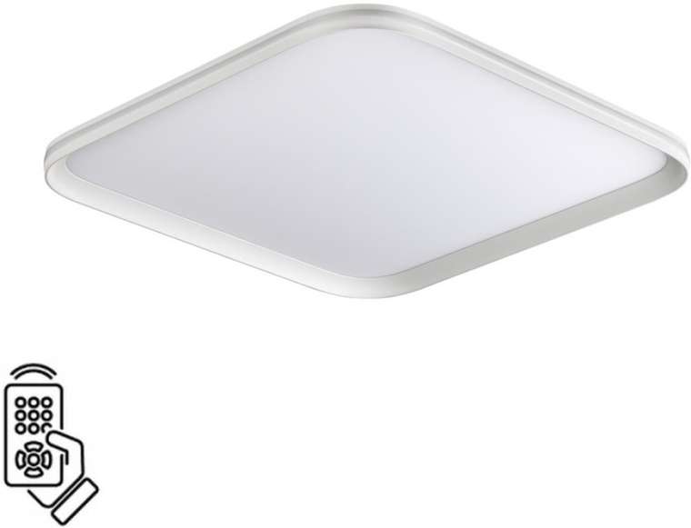 Потолочный светильник Sonex Beta 7750/95L металл/PMMA/белый LED 95Вт 3000-6000К 495х495 пульт ДУ