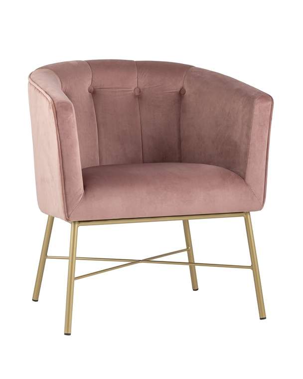 Кресло Шале розового цвета