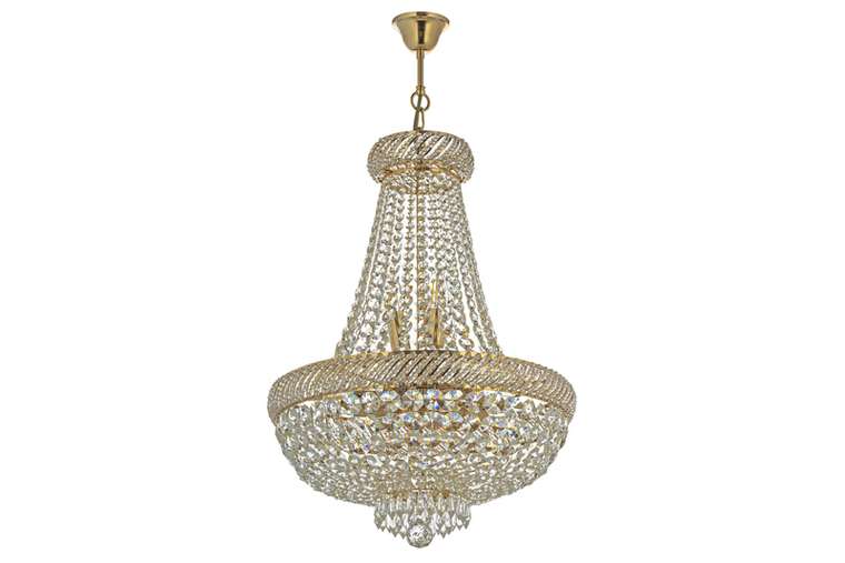 Хрустальная люстра Bari Gold Bari E 1.5.60.100 G (хрусталь, цвет прозрачный)