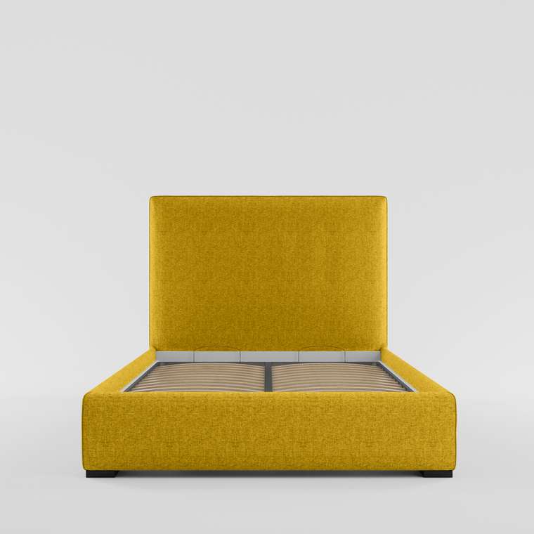 Кровать с подъемным механизмом Norte 180х200 желтого цвета