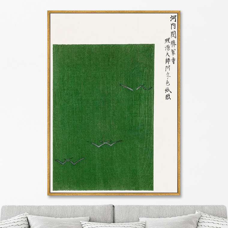 Репродукция картины на холсте Seagulls from Yatsuo no tsubaki, 1860г.