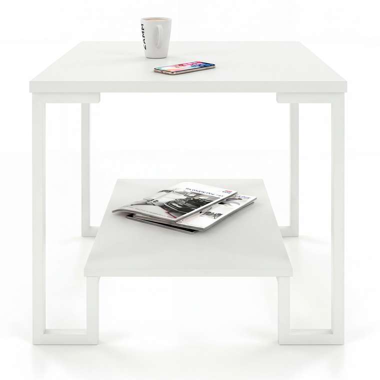 Журнальный стол Боло белого цвета