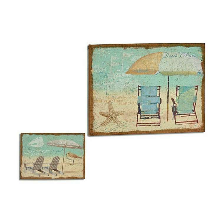 Полотно Пляж 70 x 3 x 50 cm (4 штук)
