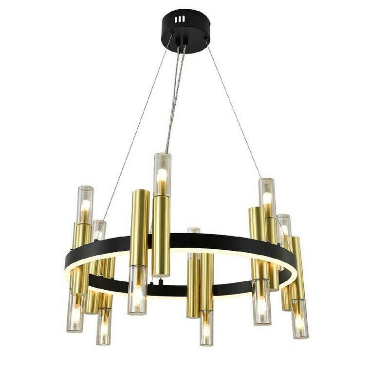 Подвесная люстра Fiamma V000107L (стекло, цвет янтарный)