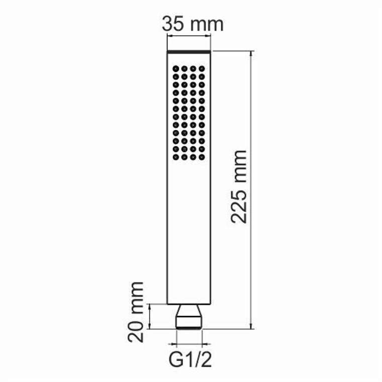 Ручная лейка для душа WasserKRAFT A103 хром