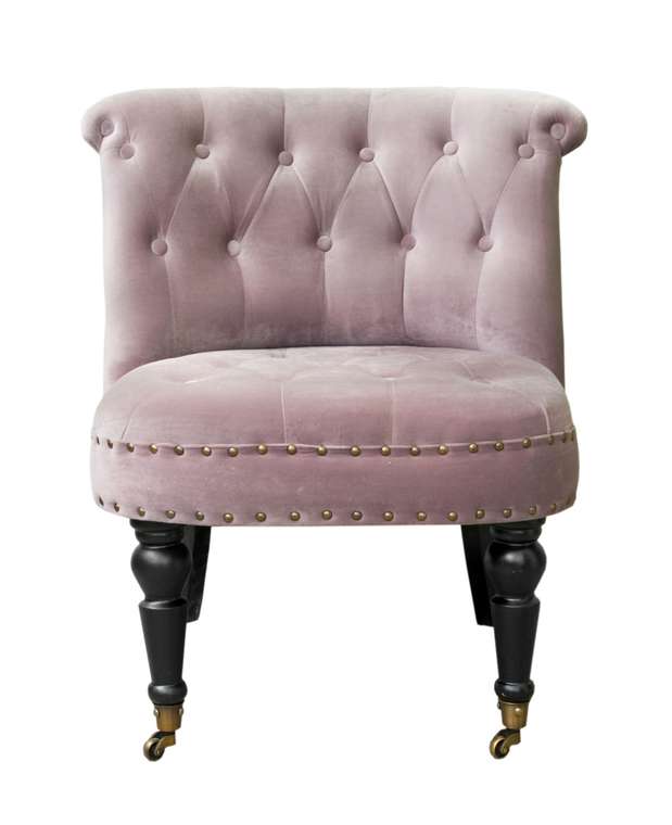 Низкое кресло Aviana pink velvet 