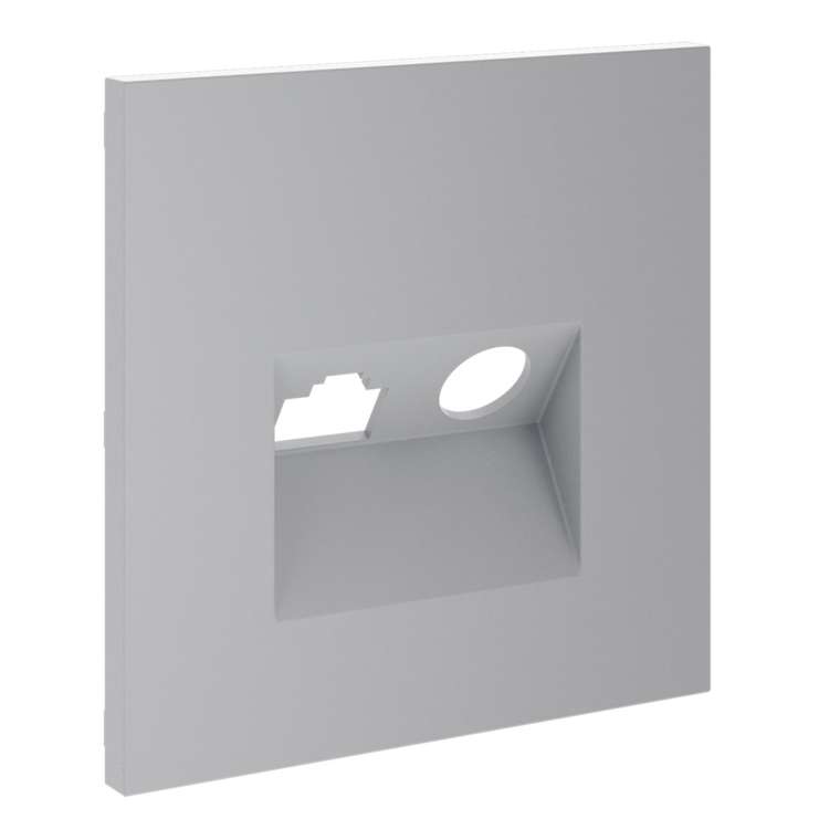 Накладка для розетки TV+RJ45 кат. 6, S70 (серый)