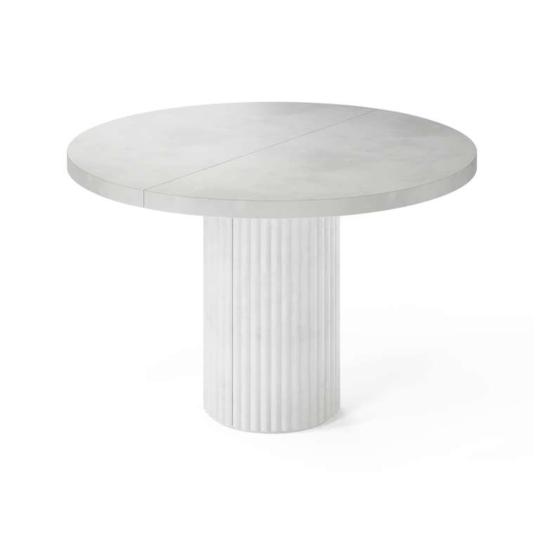 Раздвижной обеденный стол Далим белого цвета