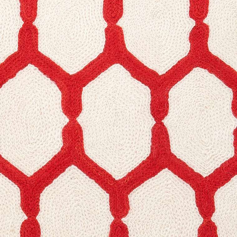 Подушка Eichholtz Pillow Cirrus из ткани красного цвета 50х50 см