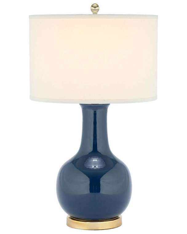 Настольная лампа Майло с белым абажуром