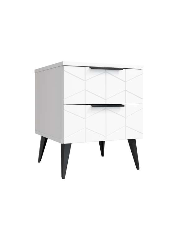 Тумба прикроватная Контемпо КТ-04 белого цвета