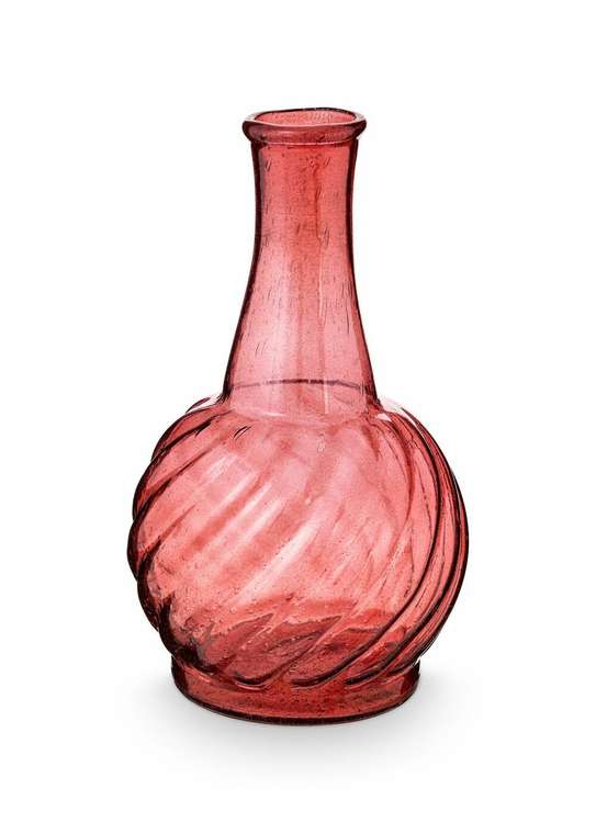 Набор из трех ваз Glass желто-розового цвета
