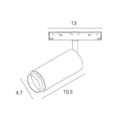Магнитный трековый светильник Arte Lamp OPTIMA A7295PL-1WH