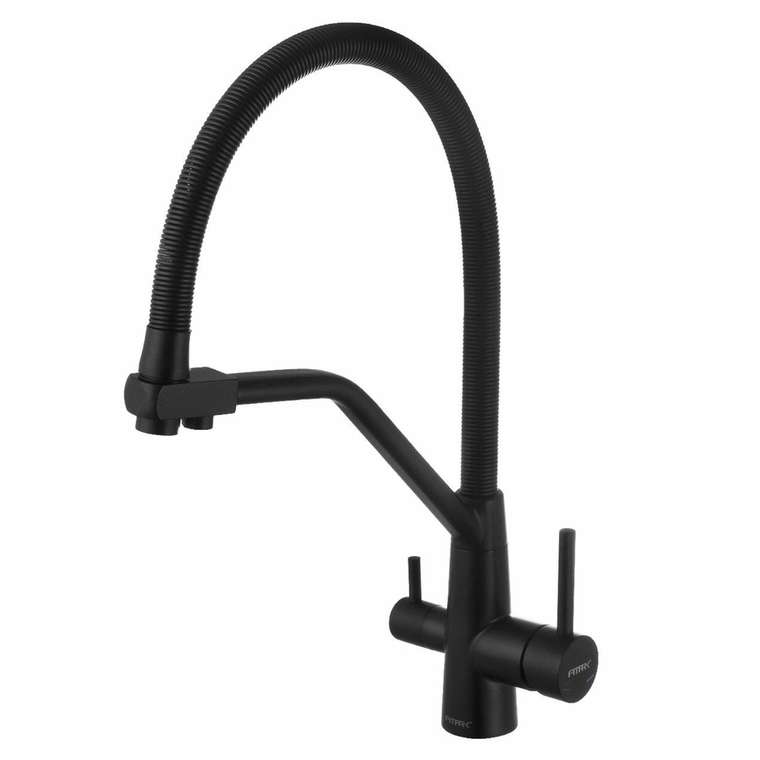 Смеситель для кухни с подключением к фильтру Fmark FS0762H, черный