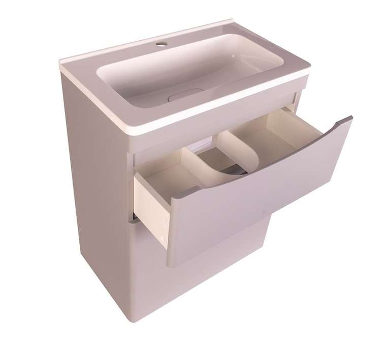 Комплект: Тумба с раковиной Бергамо