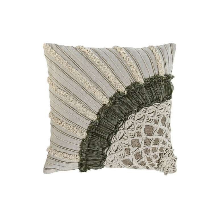Подушка Boho 45х45 бежевого цвета