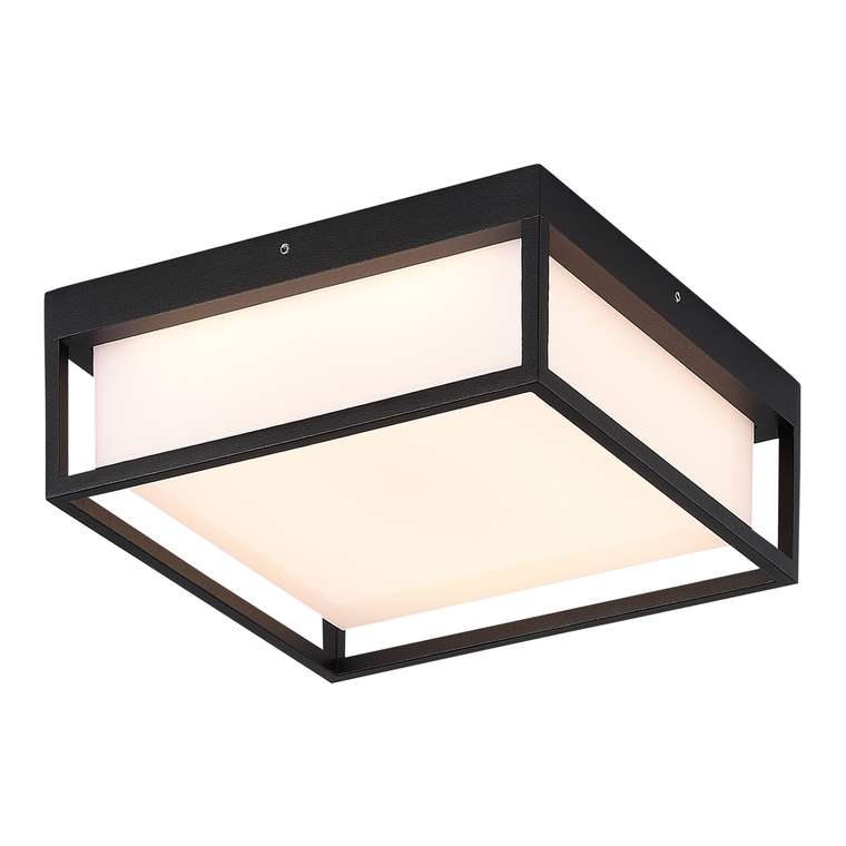 Светильник уличный потолочный ST-Luce черный/белый LED 1*20W 3000K/4000K/5000K CUBO