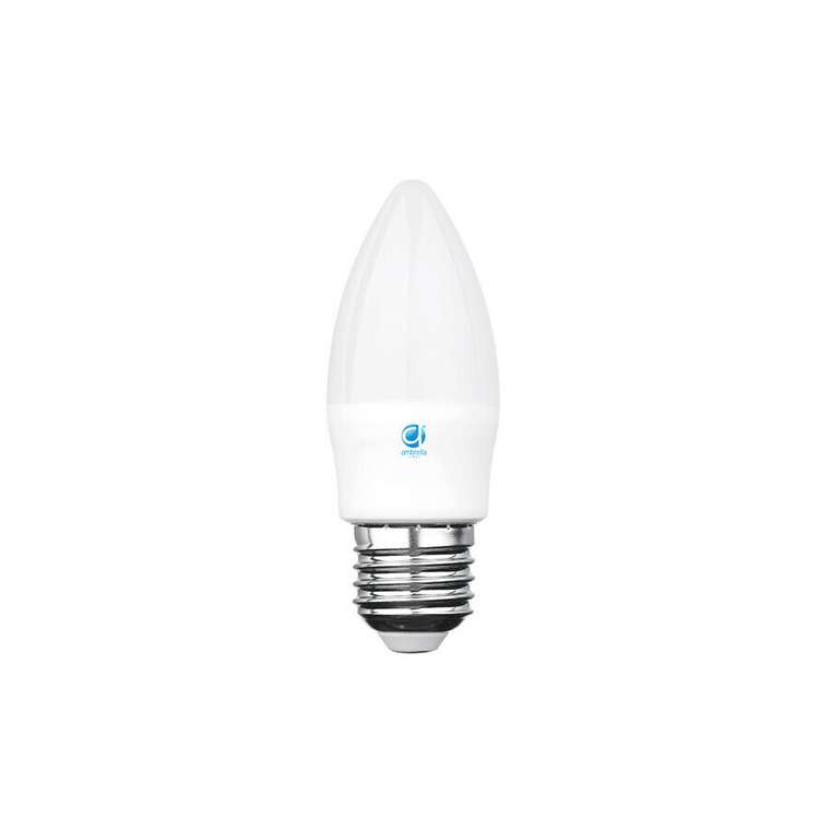 Светодиодная лампа 230V E27 6W 480Lm 3000K (теплый белый) формы свечи