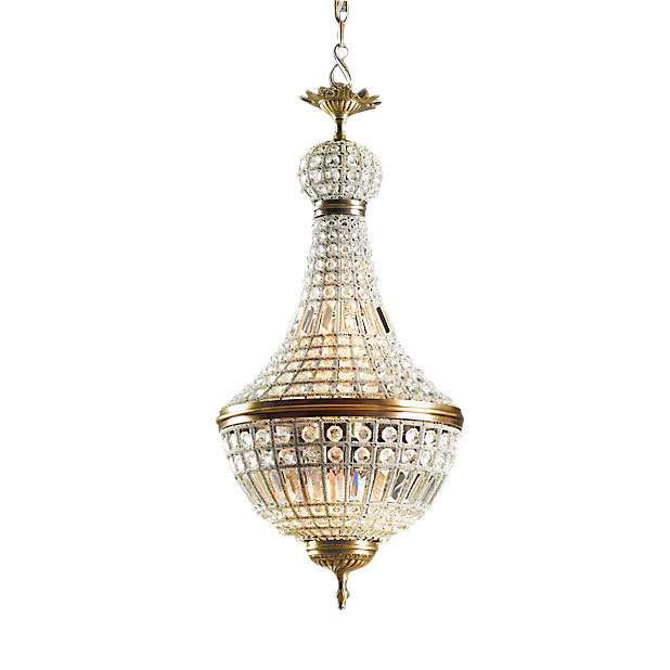 Подвесной светильник DeLight Collection из прозрачных хрустальных подвесок и кристаллов