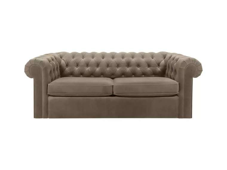 Диван Chesterfield коричневого цвета