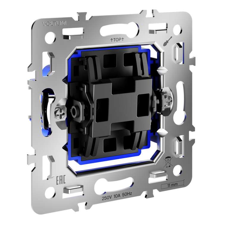 Механизм перекрестного переключателя одноклавишного 10А, S70