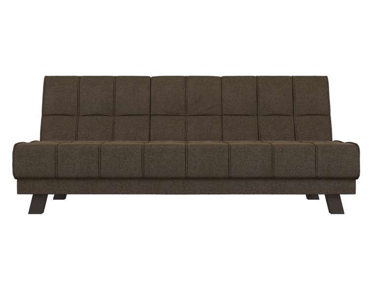 Прямой диван-кровать Винсент коричневого цвета
