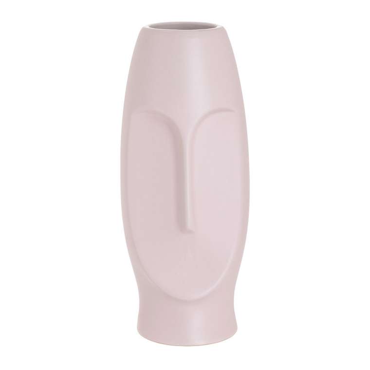 Керамическая ваза розового цвета