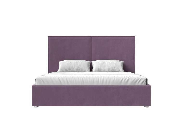 Кровать Аура 160х200 с подъемным механизмом сиреневого цвета