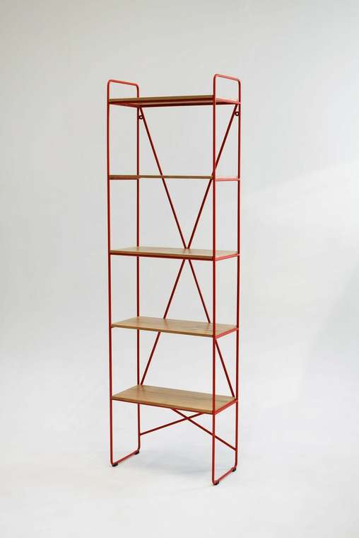 Стеллаж Rack Sticks Ply 60 красного цвета