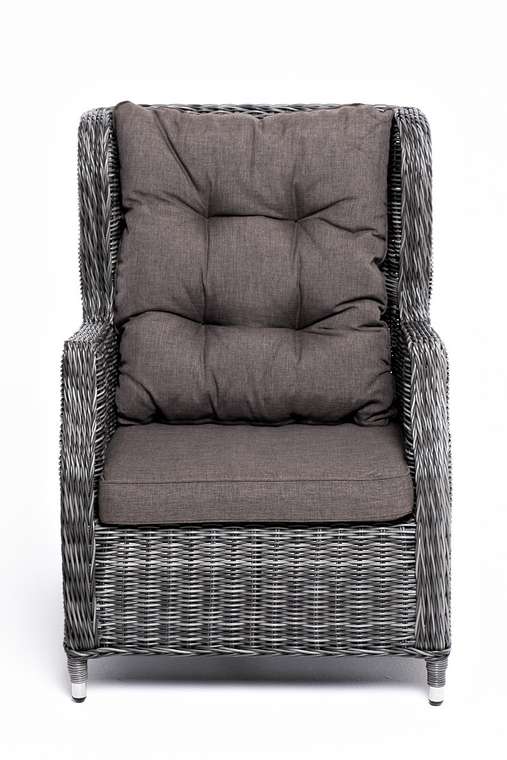 Раскладное садовое кресло Форио темно-серого цвета