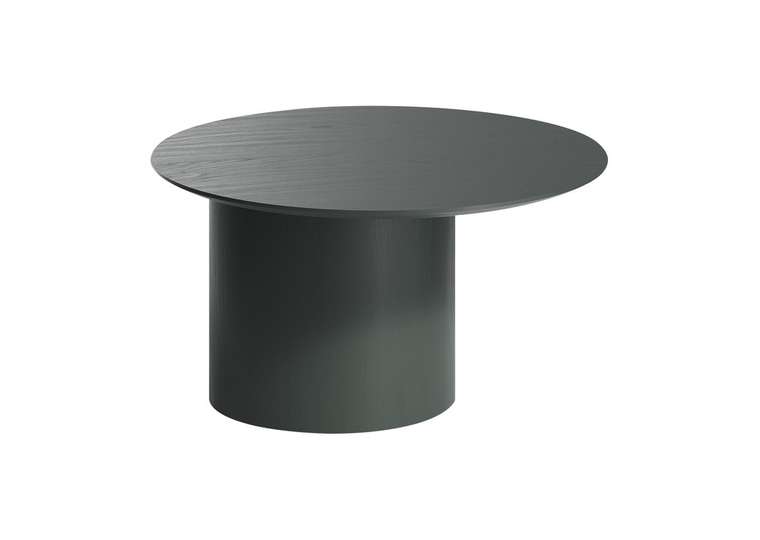 Столик журнальный Type D70 со смещенным основанием темно-серого цвета