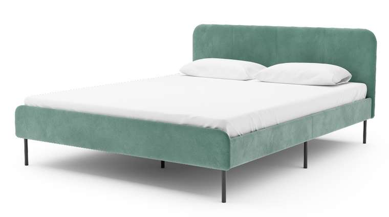Кровать Элиса 160х200 зеленого цвета без подъемного механизма