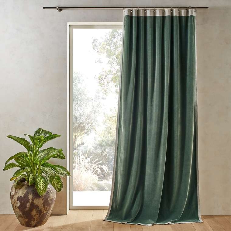 Штора Venita 140x350 зеленого цвета